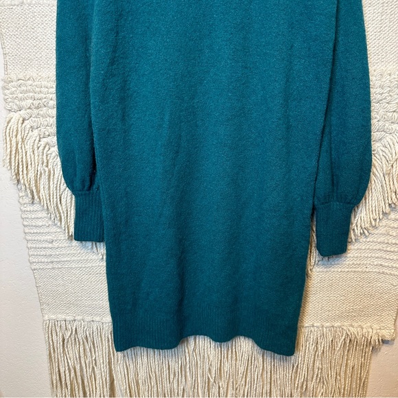 J. CREW green Supersoft turtleneck wool-alpaca sweater dress S - Picture 3 of 12